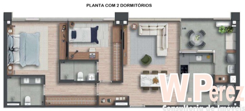 Apartamento, 2 quartos, 87 m² - Foto 39