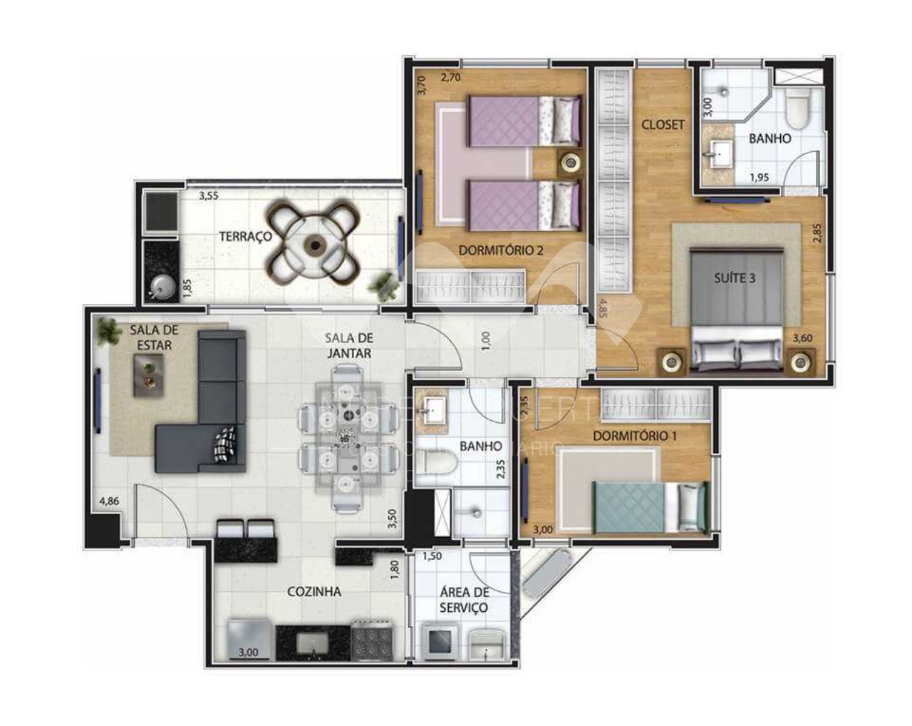 Apartamento à venda com 2 quartos, 68m² - Foto 16