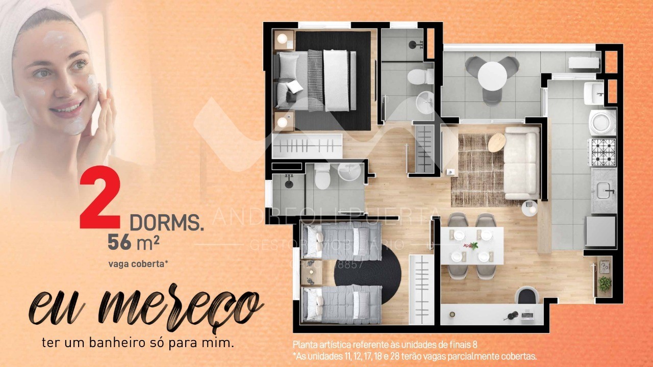 Apartamento à venda com 2 quartos, 53m² - Foto 8