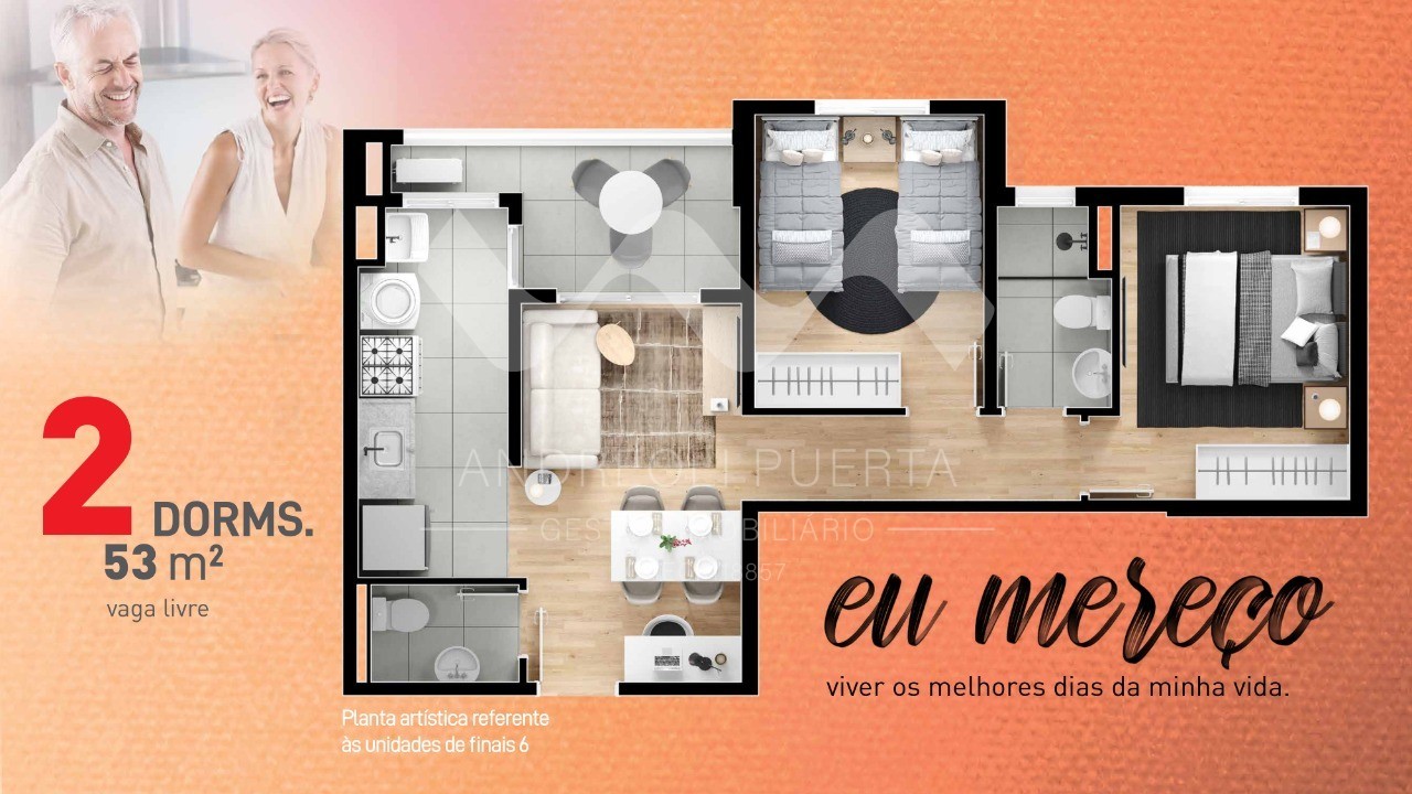 Apartamento à venda com 2 quartos, 53m² - Foto 7