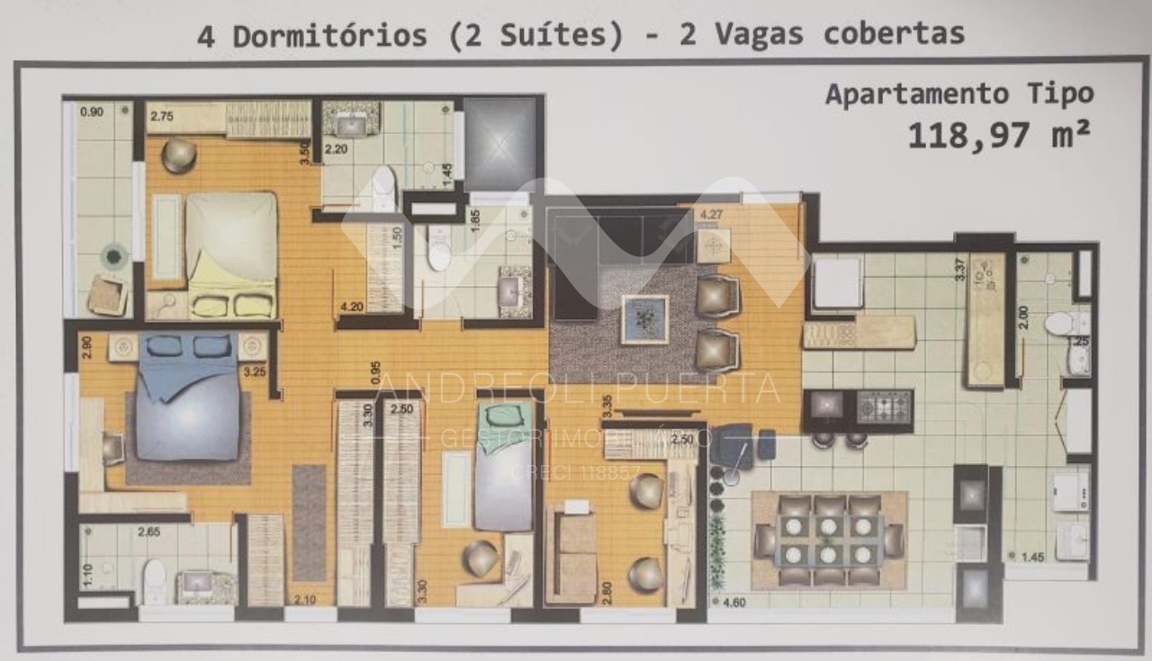 Apartamento à venda com 4 quartos, 118m² - Foto 7