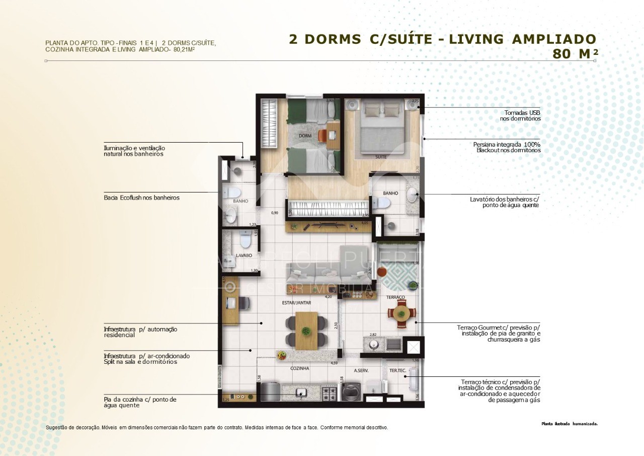 Apartamento à venda com 2 quartos, 64m² - Foto 8