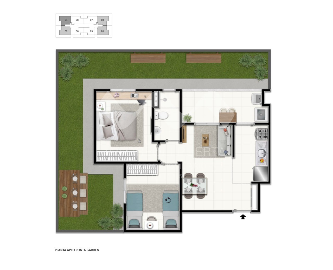 Apartamento à venda com 2 quartos, 48m² - Foto 9