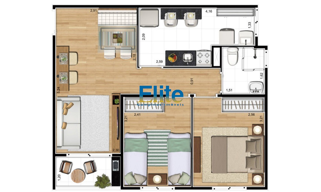 Apartamento à venda com 2 quartos, 51m² - Foto 11