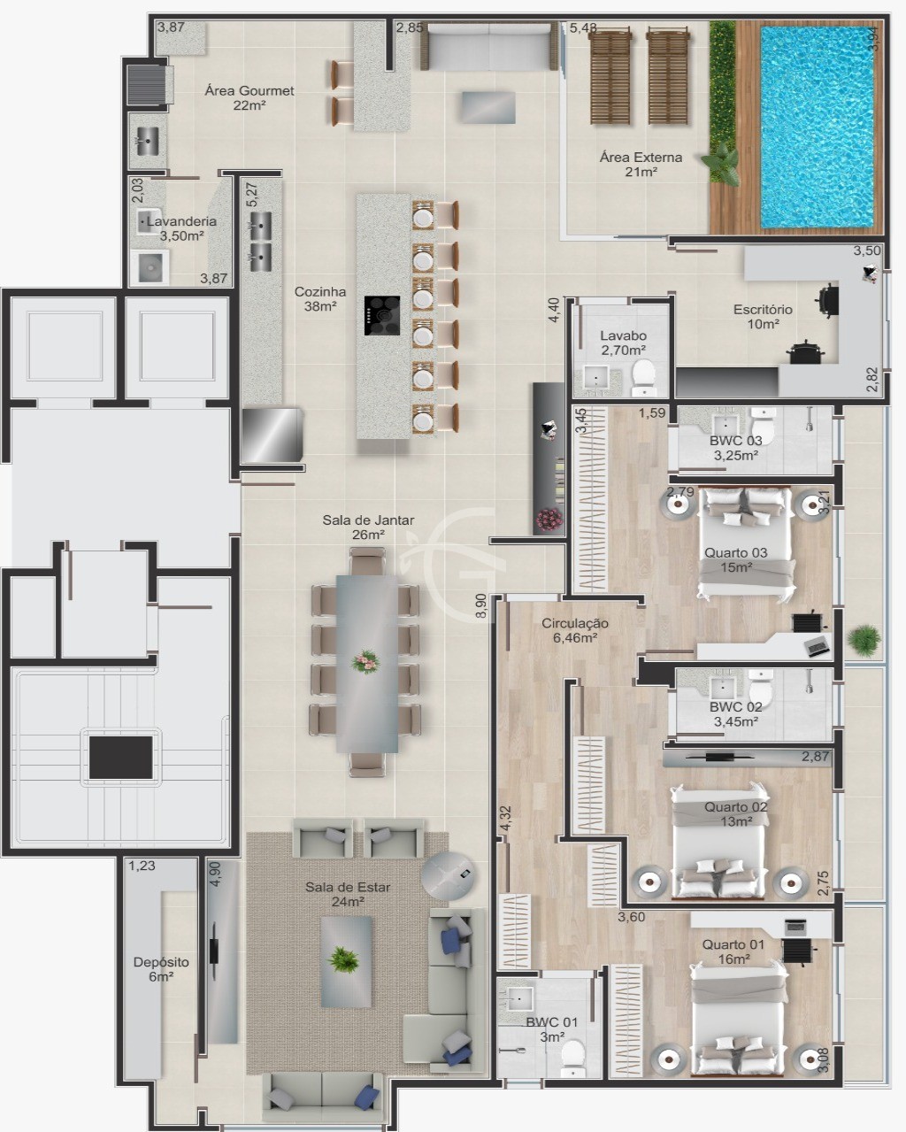 Apartamento à venda com 3 quartos, 111m² - Foto 9