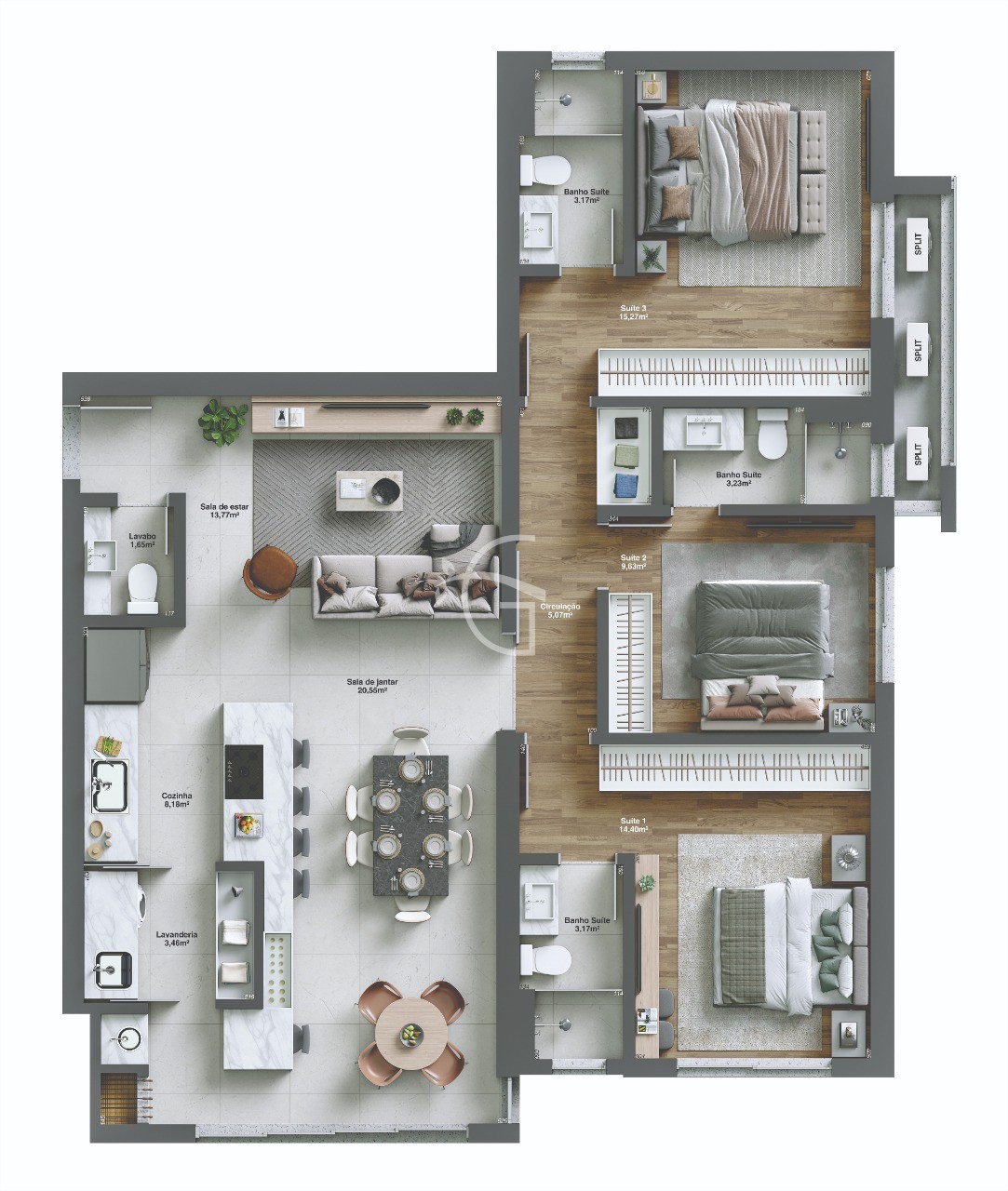 Apartamento à venda com 3 quartos, 113m² - Foto 13