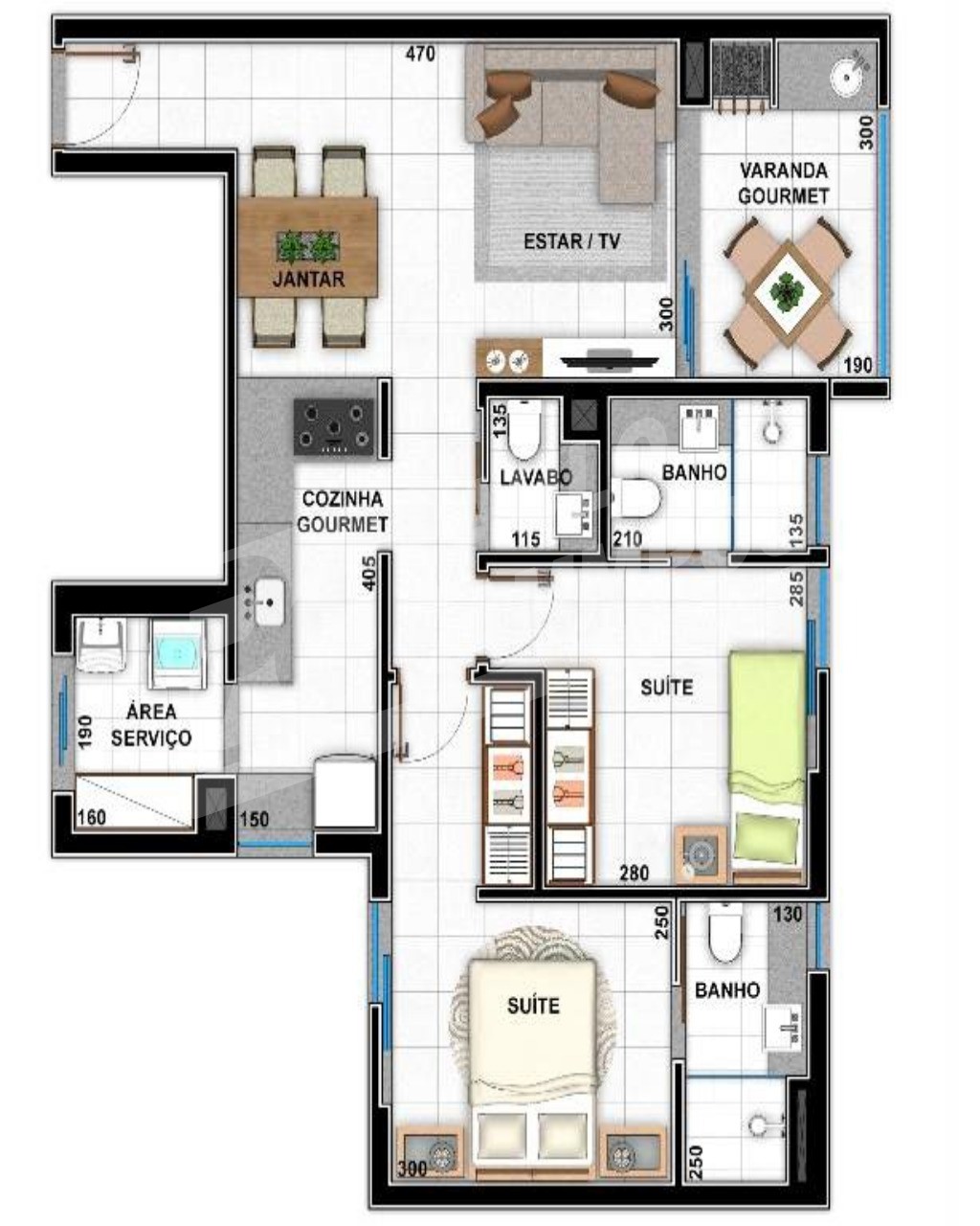 Apartamento à venda com 2 quartos, 72m² - Foto 11