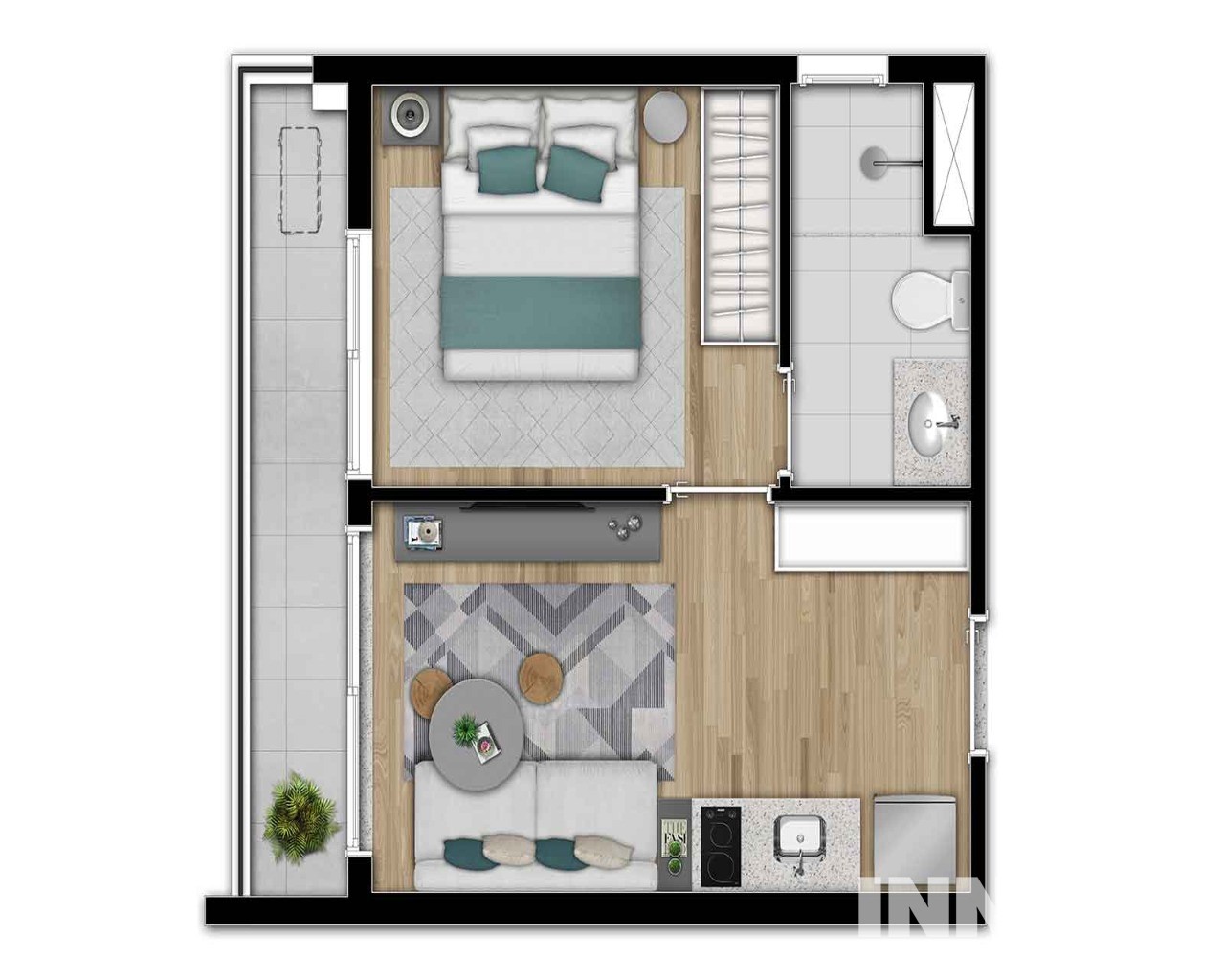 Apartamento à venda com 1 quarto, 29m² - Foto 8