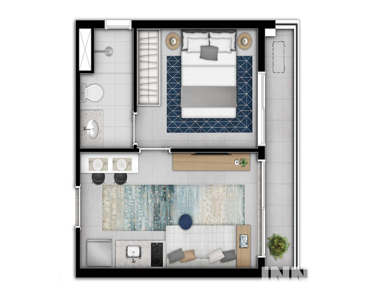 Apartamento à venda com 1 quarto, 29m² - Foto 9