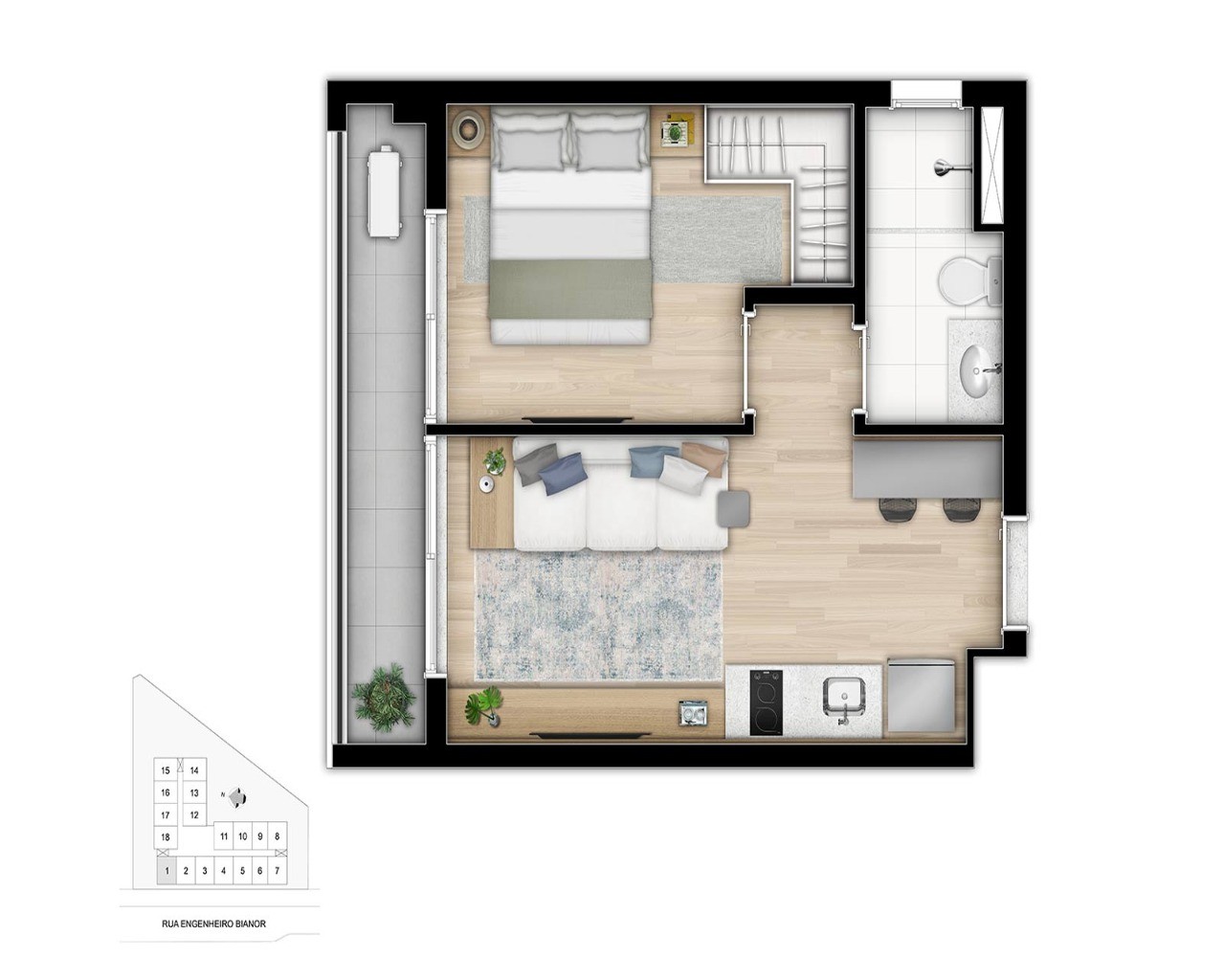 Apartamento à venda com 1 quarto, 32m² - Foto 43