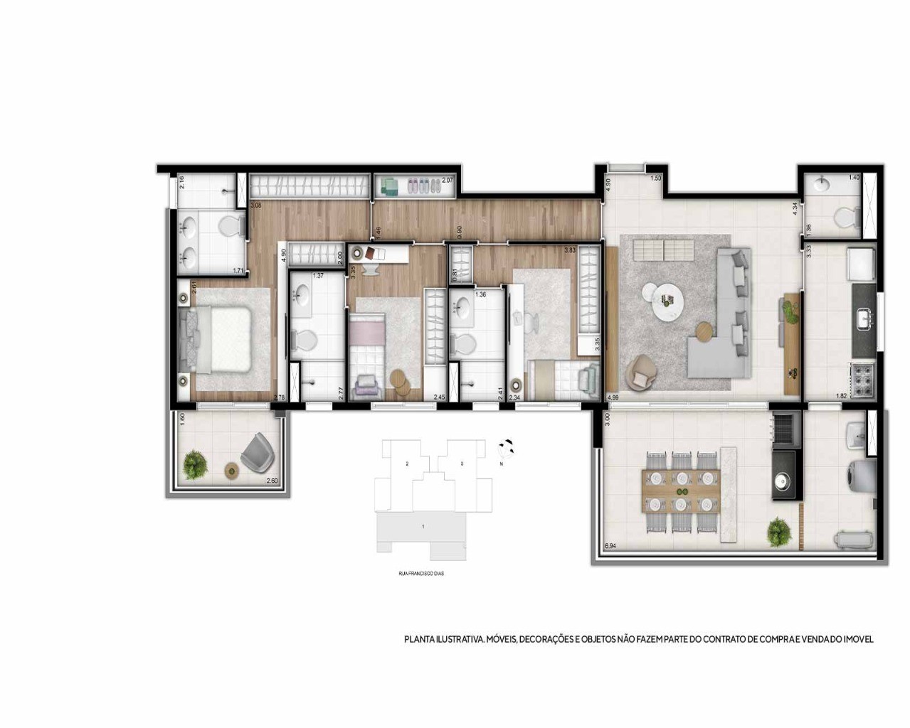 Apartamento à venda com 2 quartos, 120m² - Foto 5