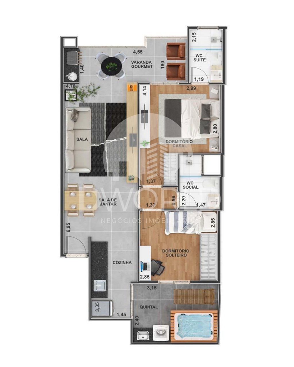 Apartamento à venda com 2 quartos, 69m² - Foto 13