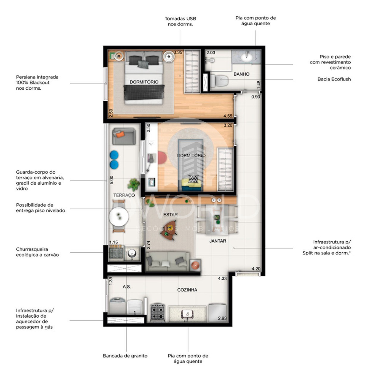 Apartamento à venda com 2 quartos, 54m² - Foto 28