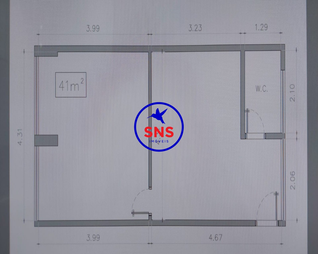 Conjunto Comercial-Sala para alugar, 41m² - Foto 8