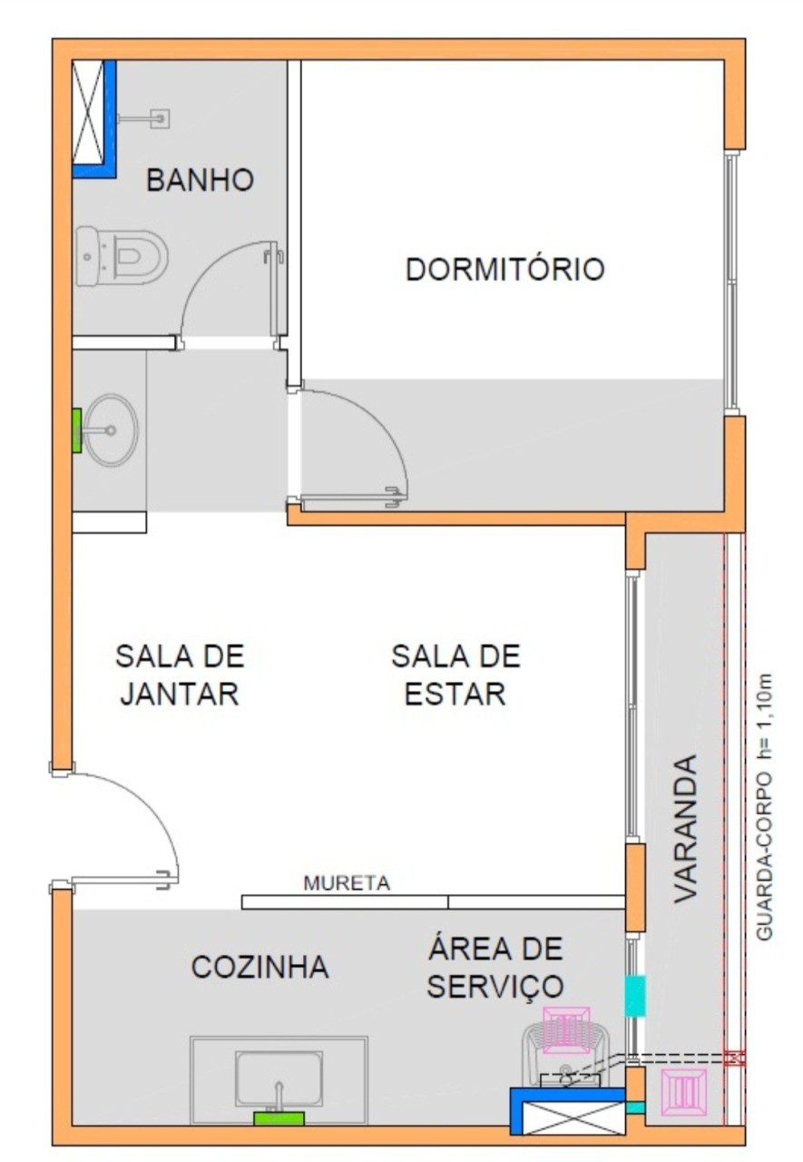 Apartamento à venda com 1 quarto, 34m² - Foto 27