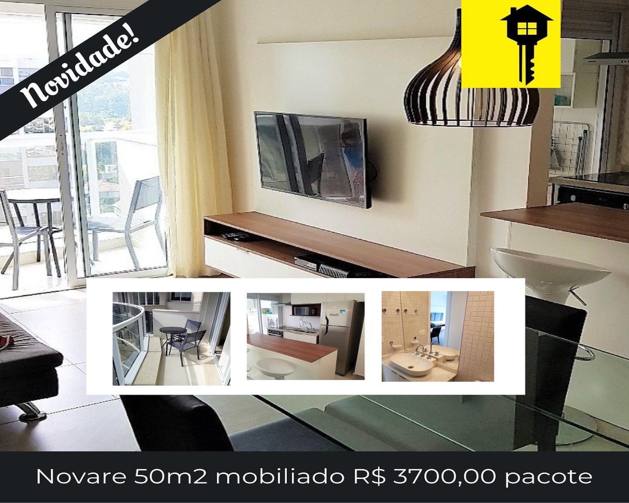 Apartamento para alugar com 1 quarto, 50m² - Foto 1