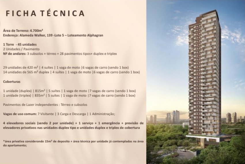 Apartamento à venda com 4 quartos, 420m² - Foto 2