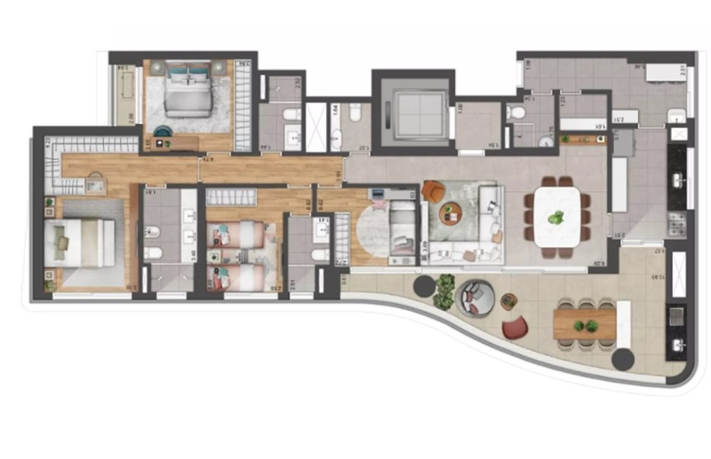 Apartamento à venda com 4 quartos, 180m² - Foto 9