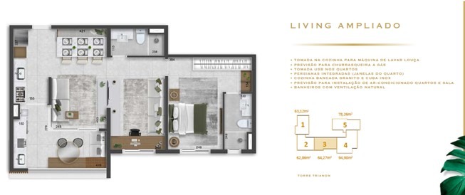 Apartamento à venda com 2 quartos, 62m² - Foto 23