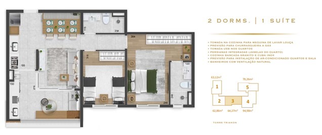 Apartamento à venda com 2 quartos, 62m² - Foto 24