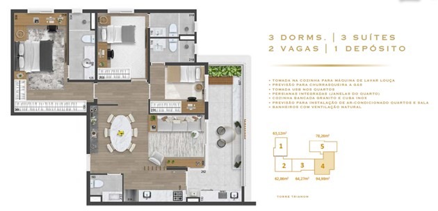 Apartamento à venda com 2 quartos, 62m² - Foto 22