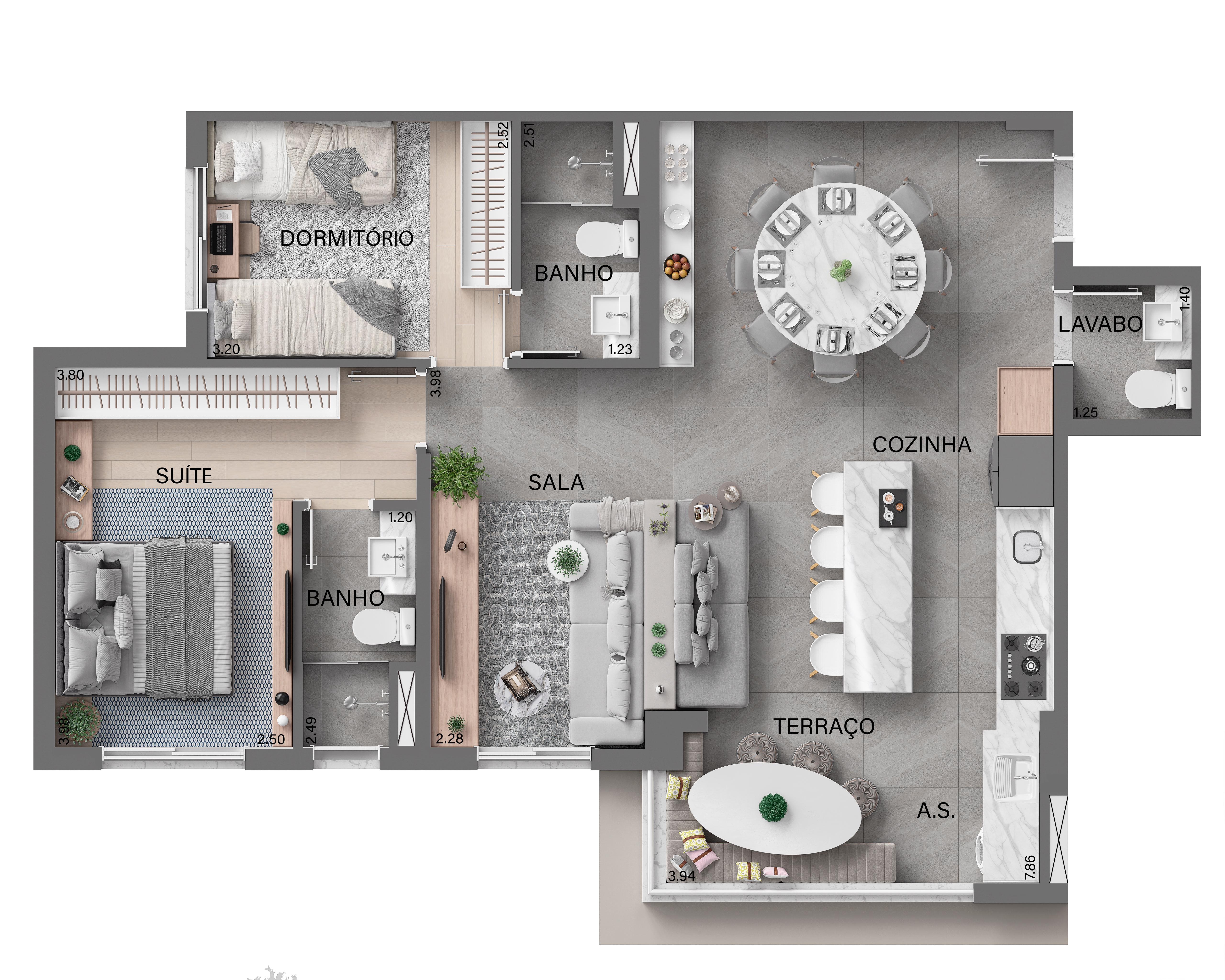 Apartamento à venda com 2 quartos, 57m² - Foto 11