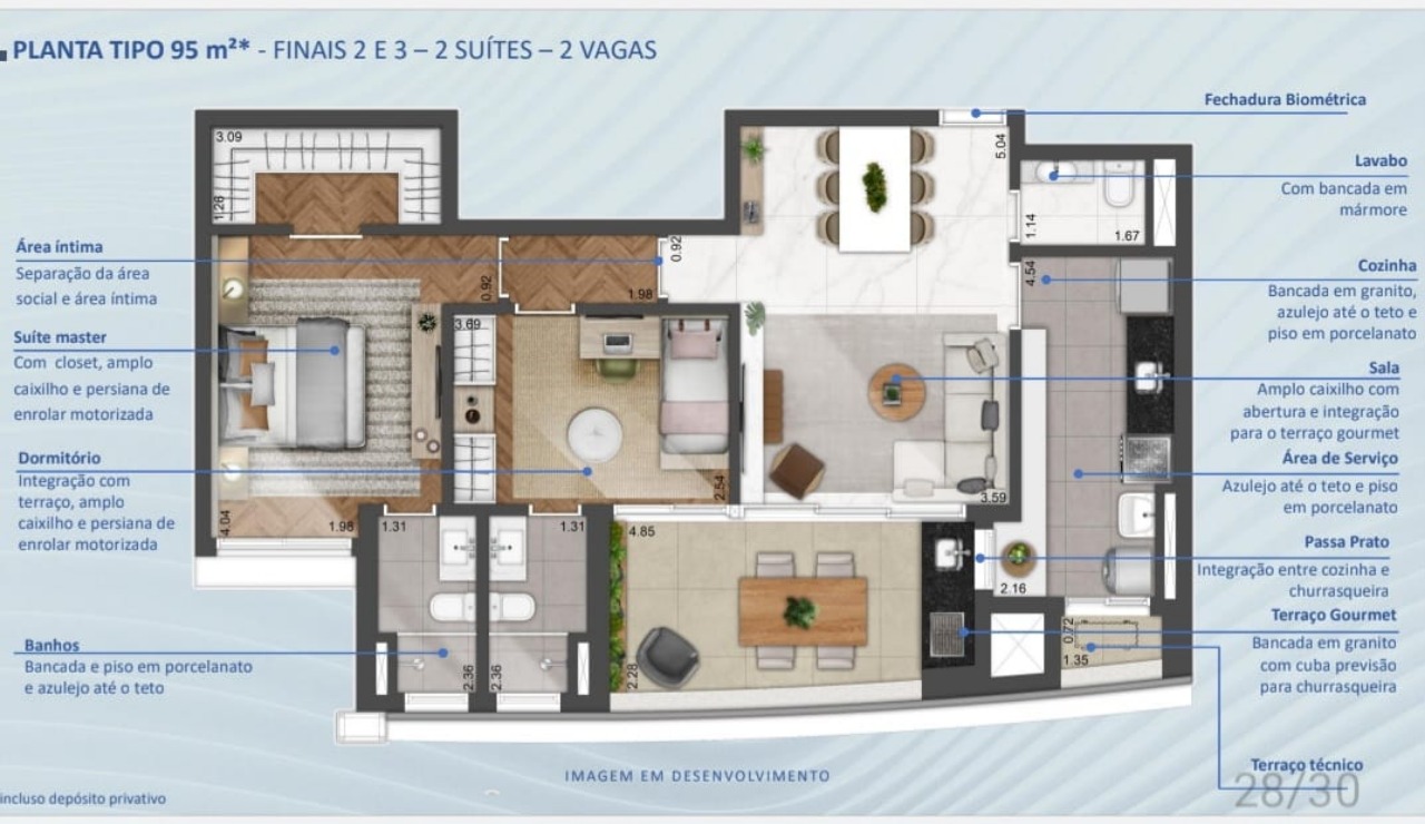 Apartamento à venda com 2 quartos, 95m² - Foto 18