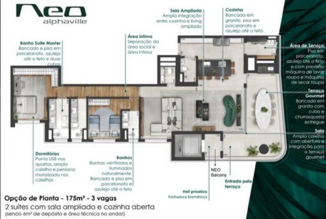 Apartamento à venda com 3 quartos, 175m² - Foto 18