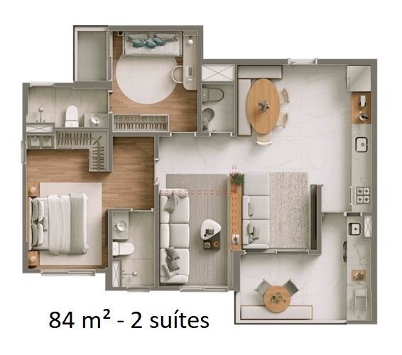 Apartamento à venda com 2 quartos, 67m² - Foto 23