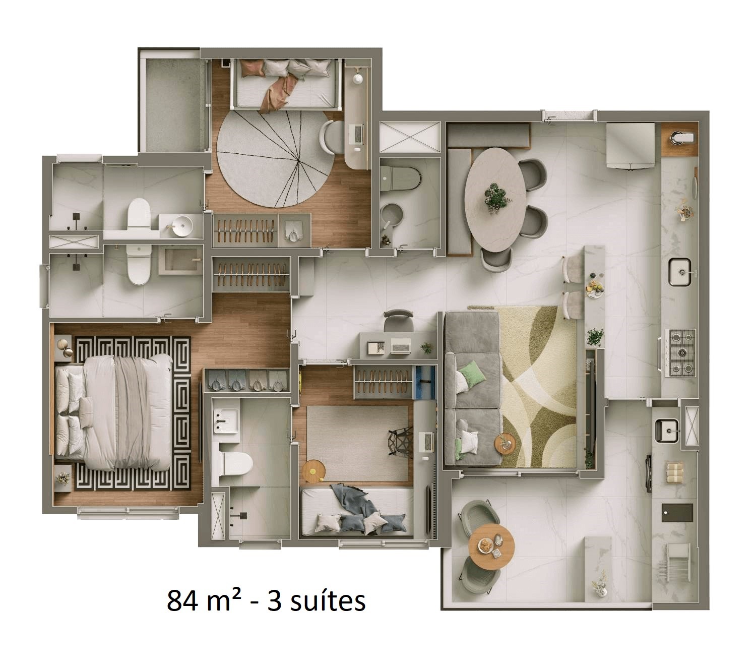 Apartamento à venda com 2 quartos, 67m² - Foto 25