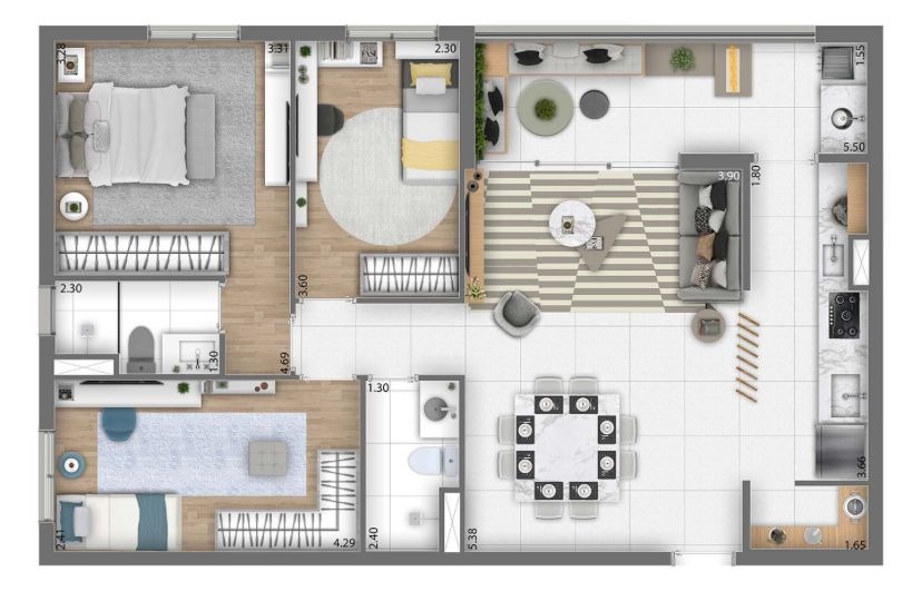 Apartamento à venda com 3 quartos, 89m² - Foto 6