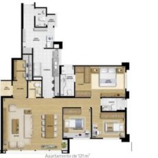 Apartamento para alugar com 3 quartos, 123m² - Foto 19