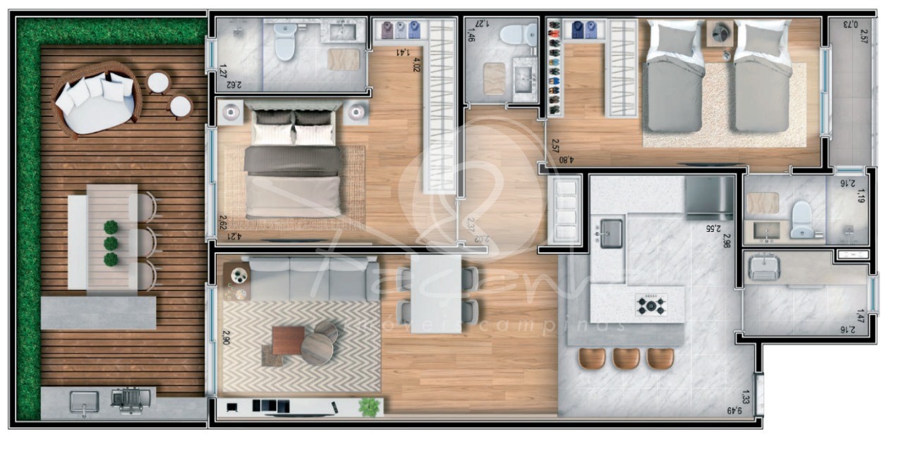 Apartamento à venda com 2 quartos, 111m² - Foto 19