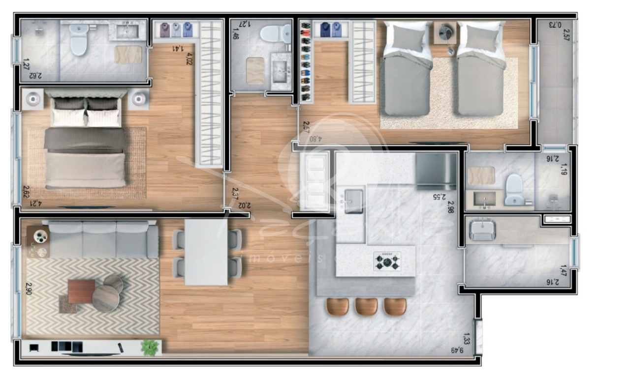 Apartamento à venda com 2 quartos, 111m² - Foto 20