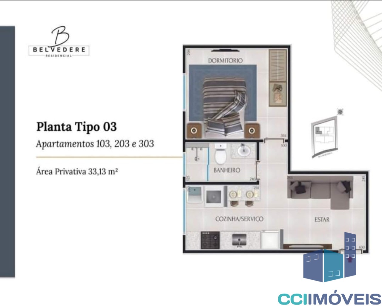 Apartamento à venda com 2 quartos, 62m² - Foto 4