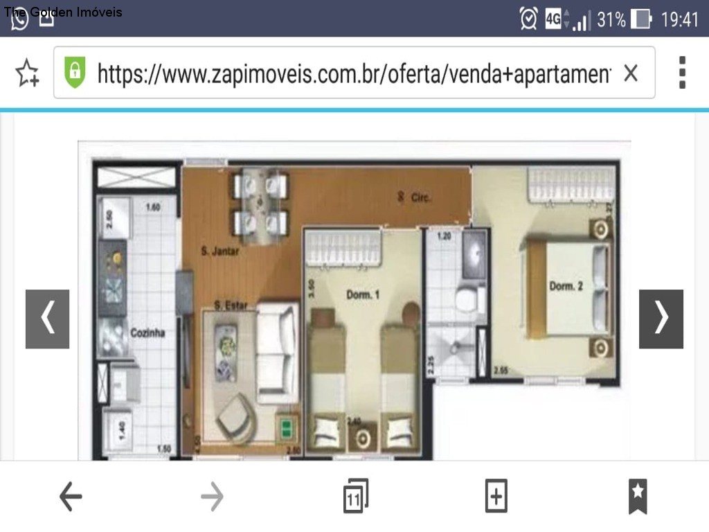 Apartamento à venda com 2 quartos, 60m² - Foto 3