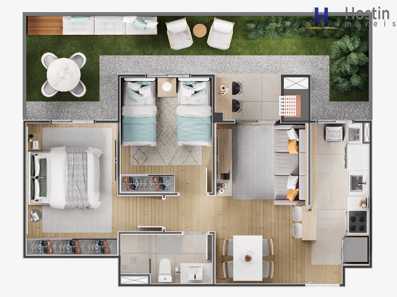 Apartamento, 2 quartos, 46 m² - Foto 23