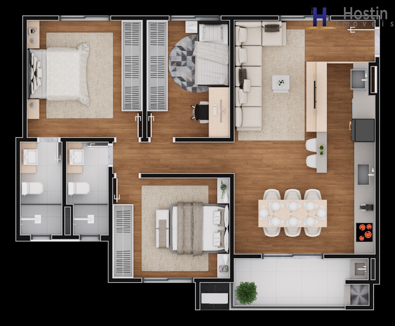 Apartamento, 3 quartos, 78 m² - Foto 11