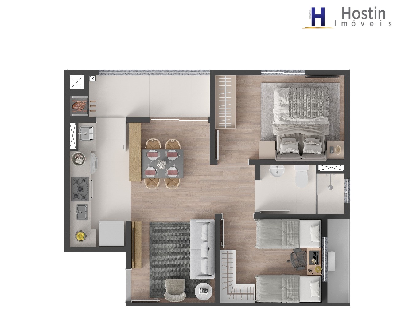 Apartamento, 2 quartos, 51 m² - Foto 33