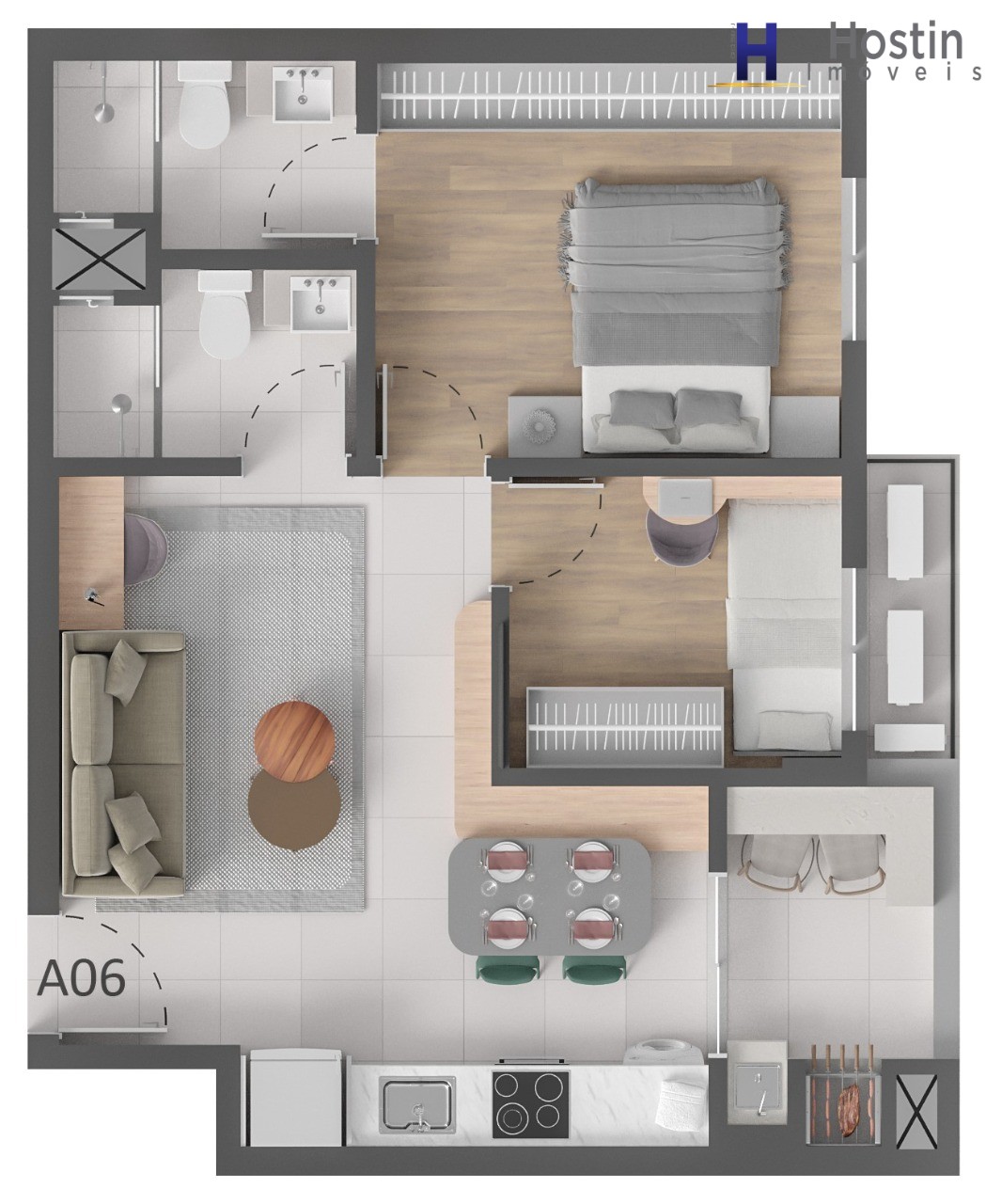 Apartamento, 2 quartos, 51 m² - Foto 35