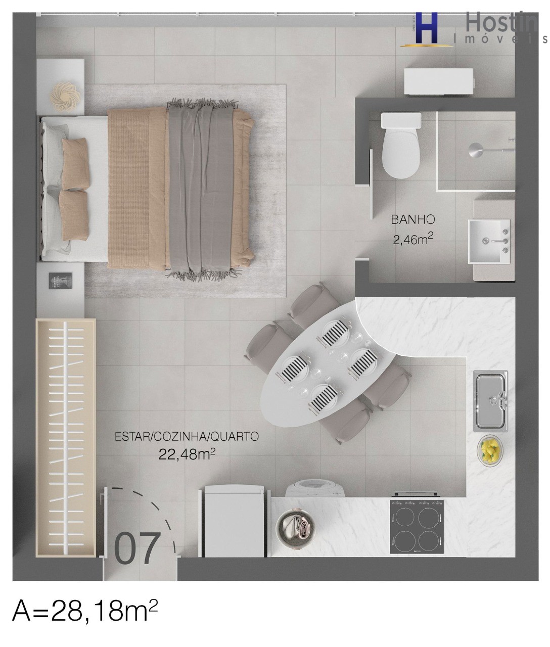 Apartamento, 2 quartos, 49 m² - Foto 7