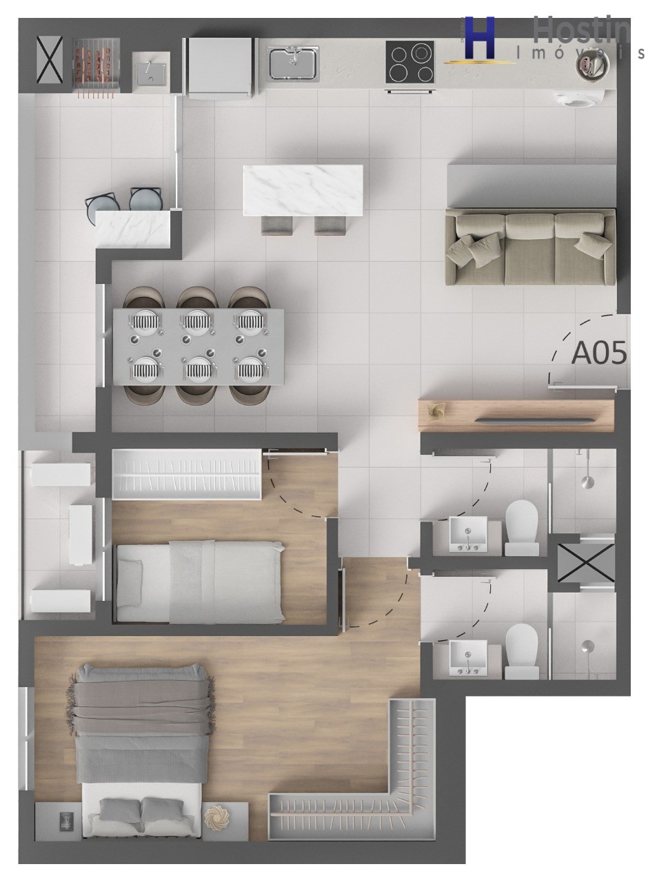 Apartamento, 2 quartos, 51 m² - Foto 34