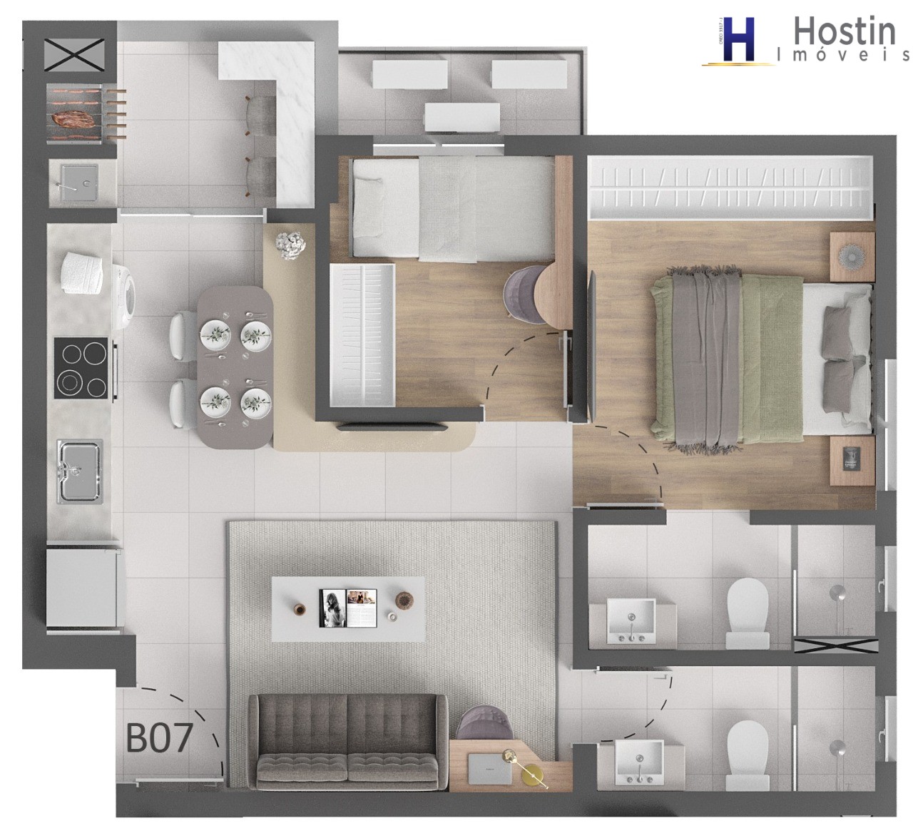 Apartamento, 2 quartos, 51 m² - Foto 50