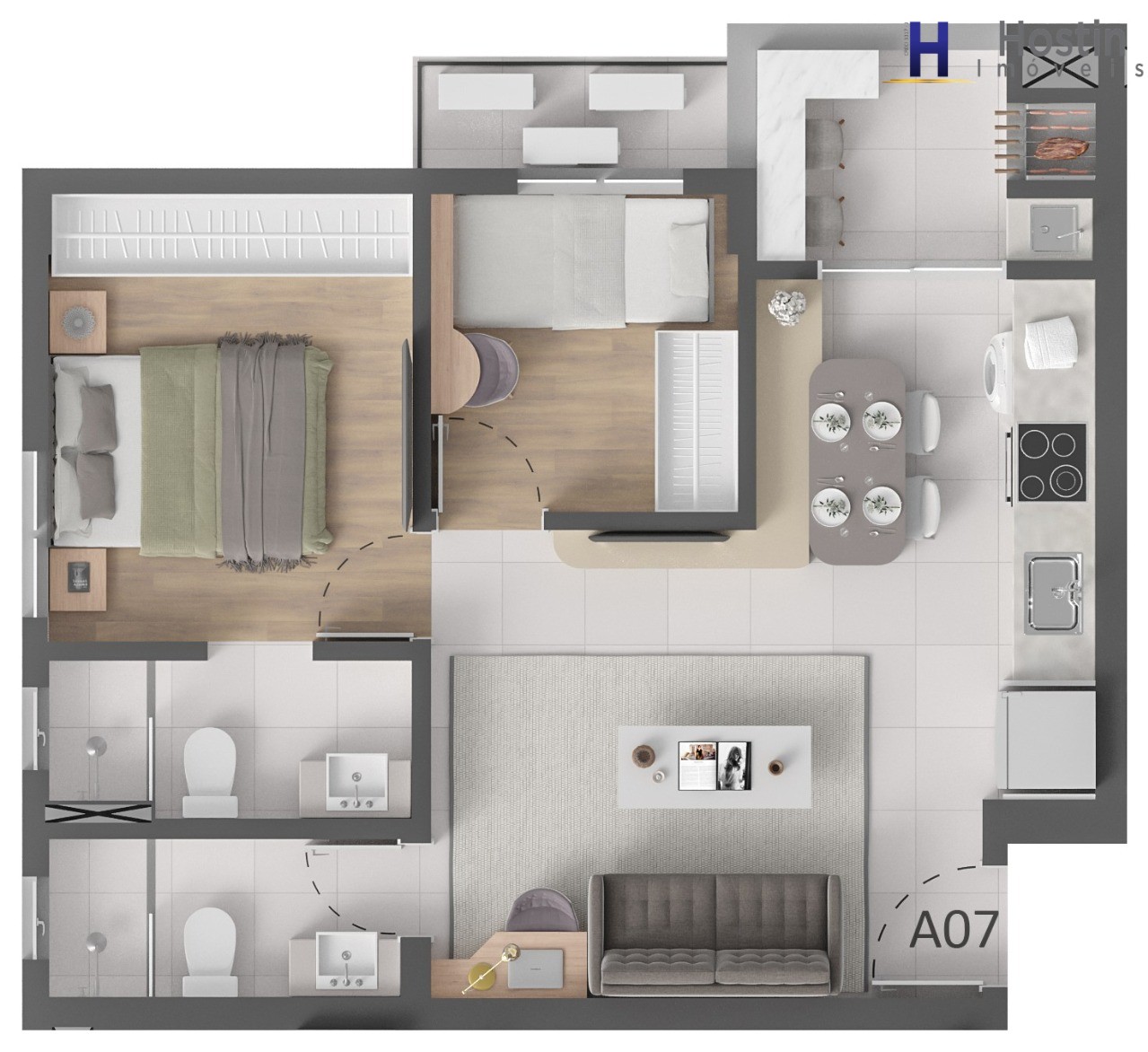 Apartamento, 2 quartos, 51 m² - Foto 36