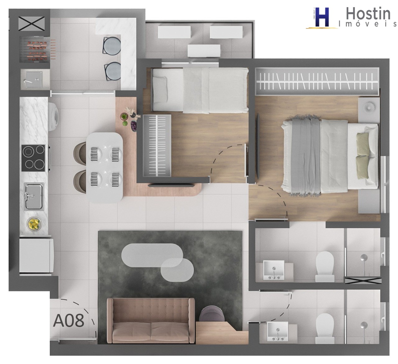 Apartamento, 2 quartos, 51 m² - Foto 37