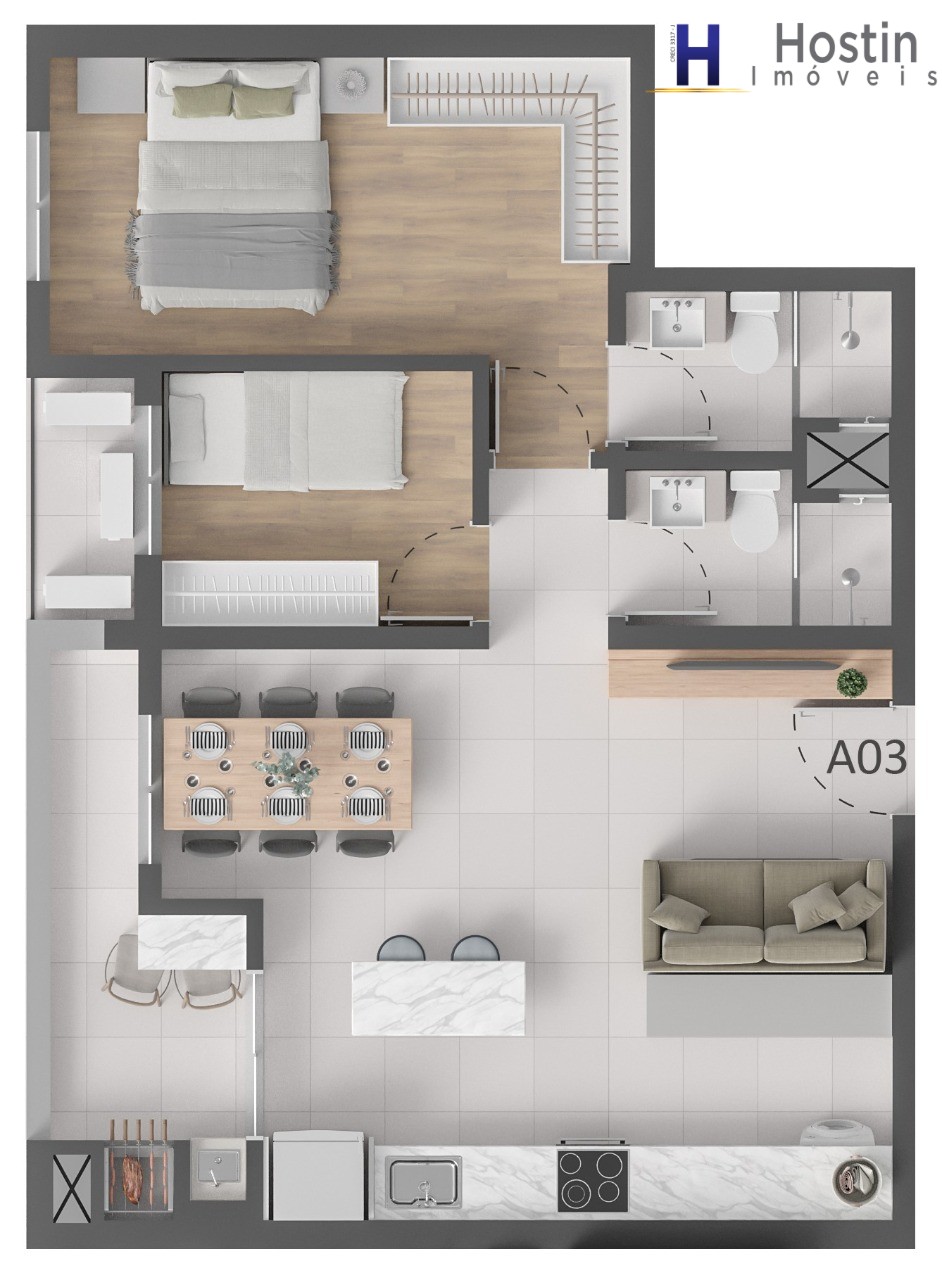Apartamento, 2 quartos, 51 m² - Foto 32