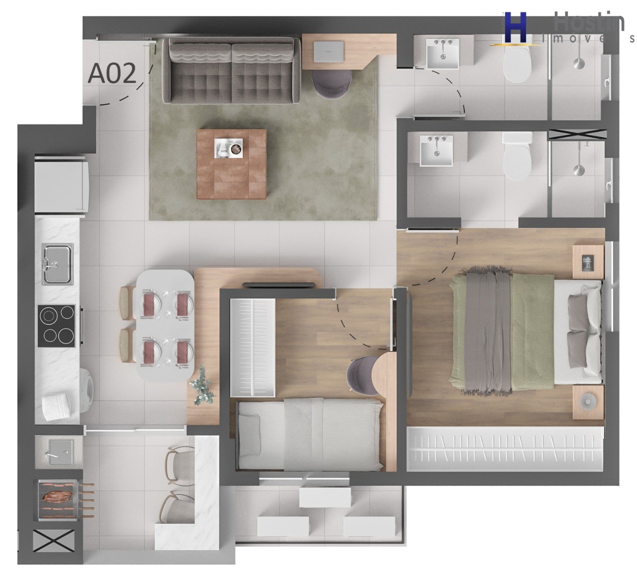 Apartamento, 2 quartos, 51 m² - Foto 31