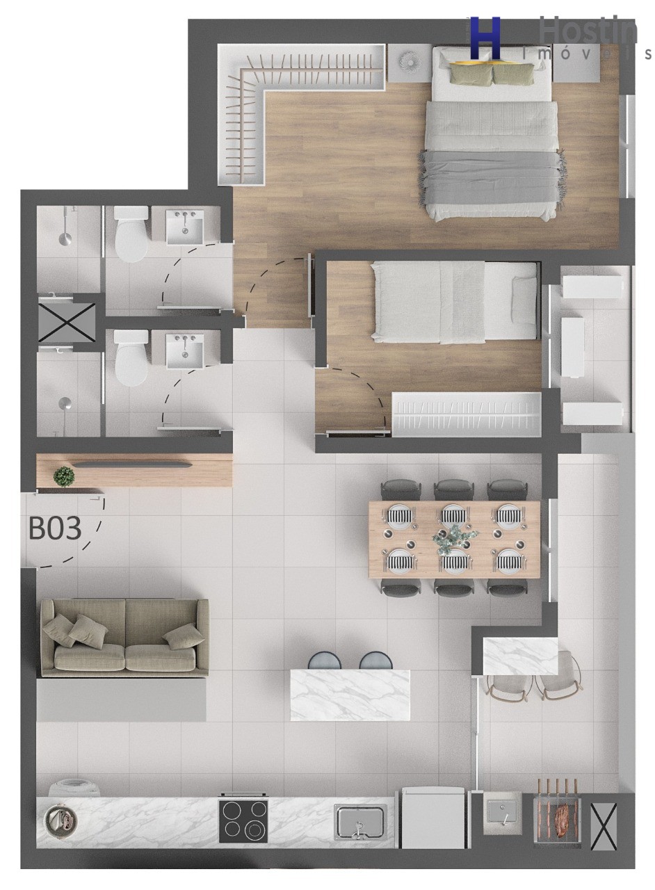 Apartamento, 2 quartos, 51 m² - Foto 46