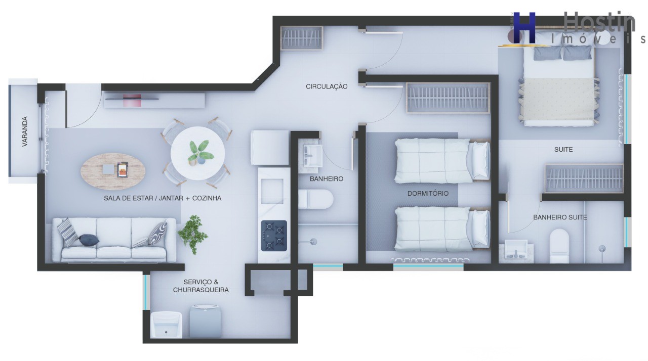 Apartamento, 2 quartos, 58 m² - Foto 10