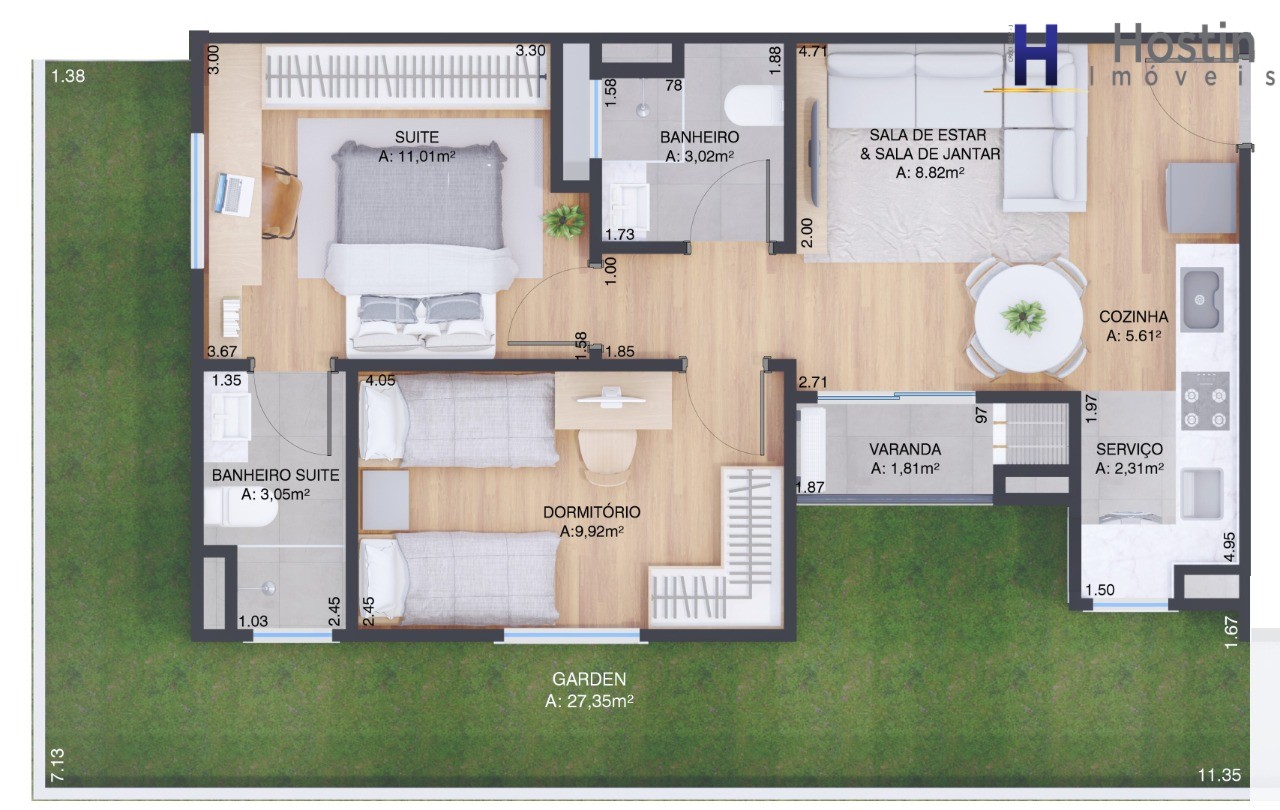 Apartamento, 2 quartos, 54 m² - Foto 18